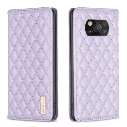 Diamond Lattice Magnetic Leather Flip Phone Case, For Xiaomi Poco M3, For Xiaomi Poco M3 Pro, For Xiaomi Poco X3 / X3 NFC