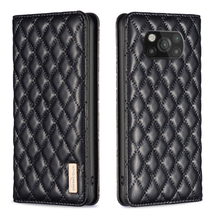 Diamond Lattice Magnetic Leather Flip Phone Case, For Xiaomi Poco M3, For Xiaomi Poco M3 Pro, For Xiaomi Poco X3 / X3 NFC