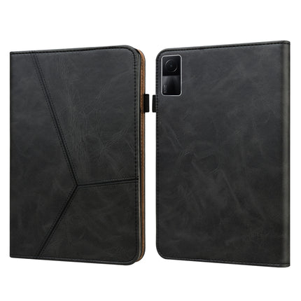 Solid Color Embossed Striped Leather Case, For Xiaomi Redmi Pad 10.61 2022