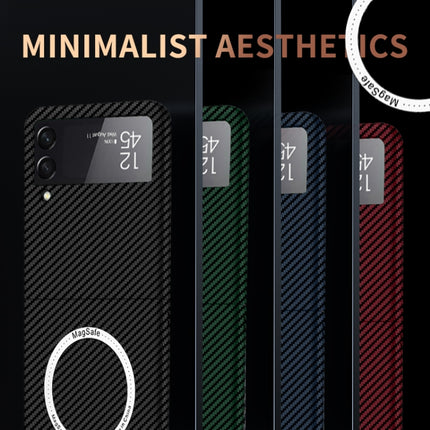 Carbon Fiber Texture MagSafe Magnetic Phone Case, For Samsung Galaxy Z Fold4 5G, For Samsung Galaxy Z Fold3 5G, For Samsung Galaxy Z Flip4 5G, For Samsung Galaxy Z Flip3 5G