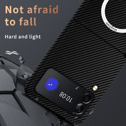 Carbon Fiber Texture MagSafe Magnetic Phone Case, For Samsung Galaxy Z Fold4 5G, For Samsung Galaxy Z Fold3 5G, For Samsung Galaxy Z Flip4 5G, For Samsung Galaxy Z Flip3 5G