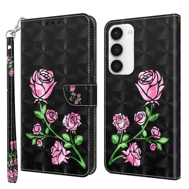 3D Painted Leather Phone Case, For Samsung Galaxy S23 5G, For Samsung Galaxy S23+ 5G