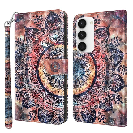 3D Painted Leather Phone Case, For Samsung Galaxy S23 5G, For Samsung Galaxy S23+ 5G