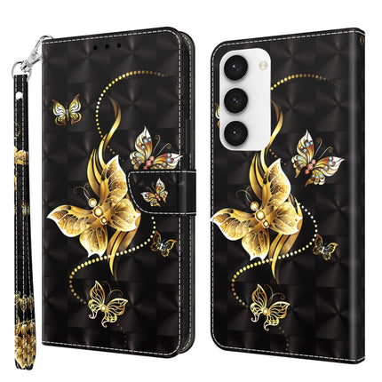 3D Painted Leather Phone Case, For Samsung Galaxy S23 5G, For Samsung Galaxy S23+ 5G