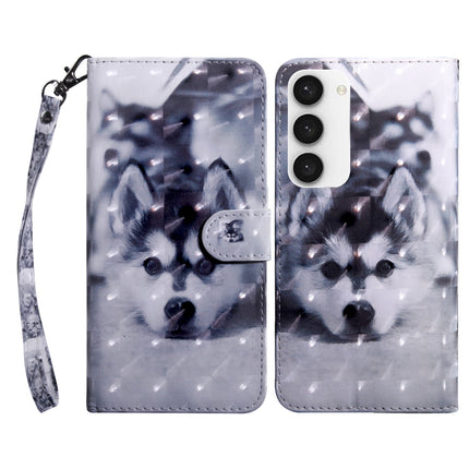3D Painted Leather Phone Case, For Samsung Galaxy S23 5G, For Samsung Galaxy S23+ 5G