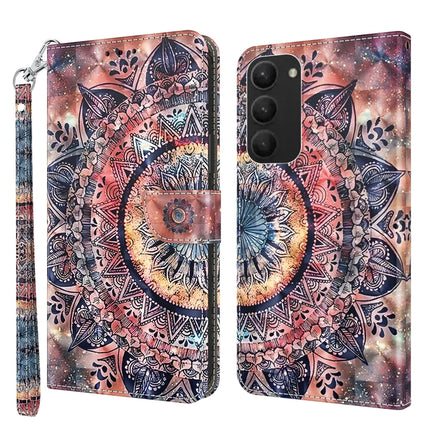 3D Painted Leather Phone Case, For Samsung Galaxy S23 5G, For Samsung Galaxy S23+ 5G