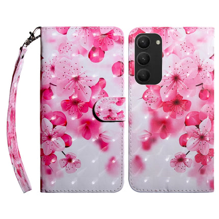 3D Painted Leather Phone Case, For Samsung Galaxy S23 5G, For Samsung Galaxy S23+ 5G