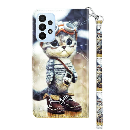 3D Painted Leather Phone Case, For Samsung Galaxy A23e, For Samsung Galaxy A04