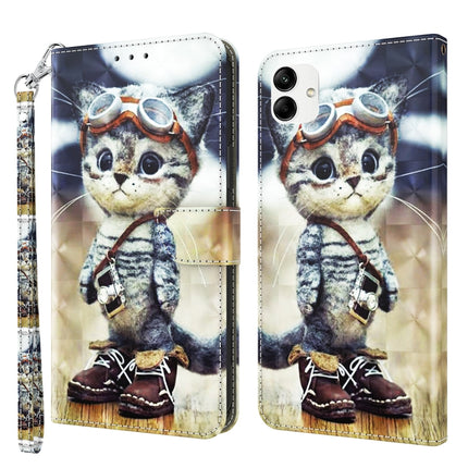 3D Painted Leather Phone Case, For Samsung Galaxy A23e, For Samsung Galaxy A04