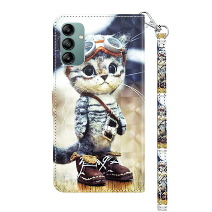 3D Painted Leather Phone Case, For Samsung Galaxy A04s, For Xiaomi Redmi A1 2022