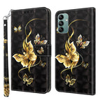 For Samsung Galaxy A04s / Golden Swallow Butterfly