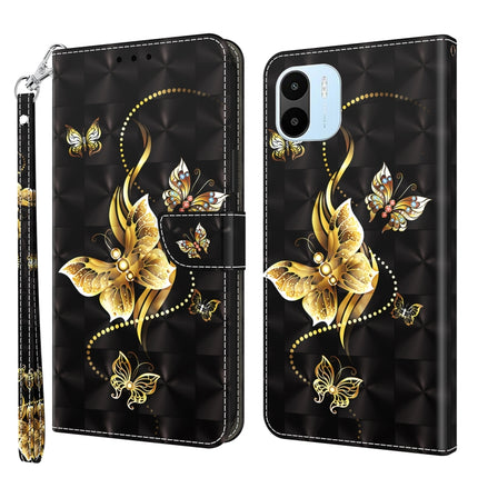 3D Painted Leather Phone Case, For Samsung Galaxy A04s, For Xiaomi Redmi A1 2022