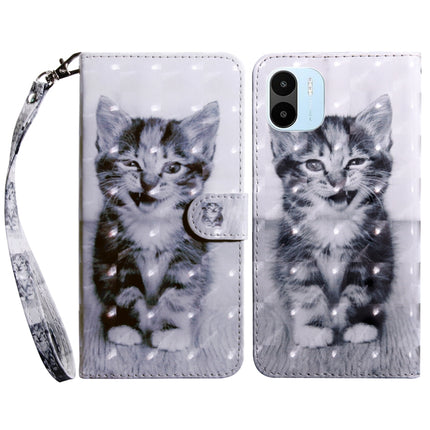 3D Painted Leather Phone Case, For Samsung Galaxy A04s, For Xiaomi Redmi A1 2022