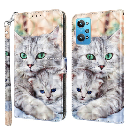 3D Painted Leather Phone Case, For Realme GT2 / GT Neo2 / GT Neo 3T, For Realme GT2 Pro