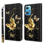 For Realme GT2 / GT Neo2 / GT Neo 3T / Golden Swallow Butterfly