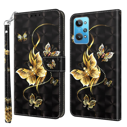 3D Painted Leather Phone Case, For Realme GT2 / GT Neo2 / GT Neo 3T, For Realme GT2 Pro