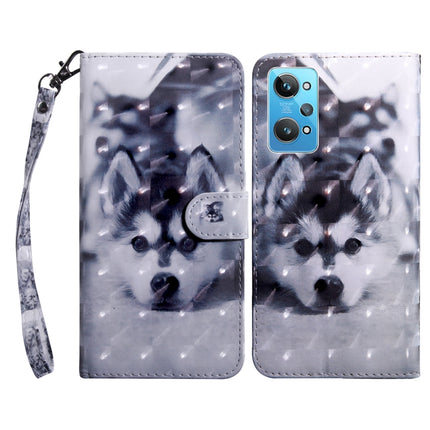 3D Painted Leather Phone Case, For Realme GT2 / GT Neo2 / GT Neo 3T, For Realme GT2 Pro