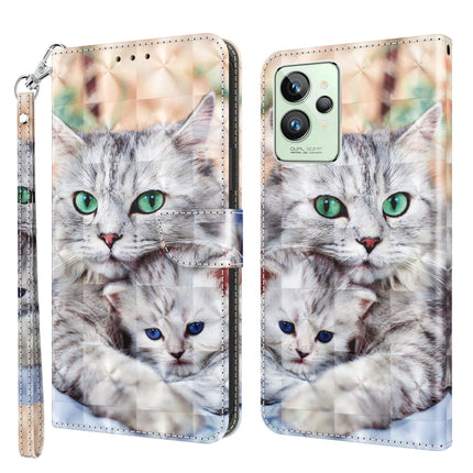 3D Painted Leather Phone Case, For Realme GT2 / GT Neo2 / GT Neo 3T, For Realme GT2 Pro