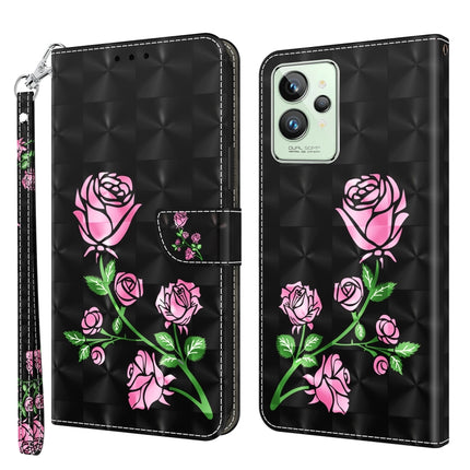 3D Painted Leather Phone Case, For Realme GT2 / GT Neo2 / GT Neo 3T, For Realme GT2 Pro
