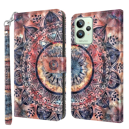 3D Painted Leather Phone Case, For Realme GT2 / GT Neo2 / GT Neo 3T, For Realme GT2 Pro