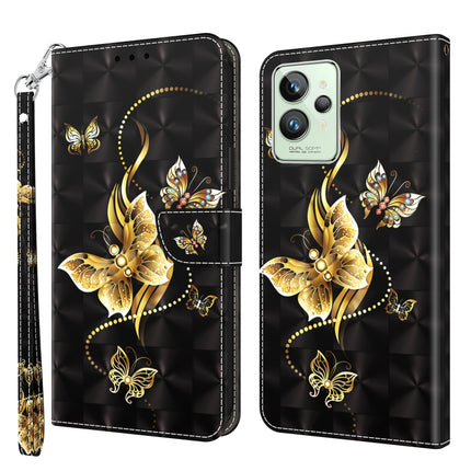 3D Painted Leather Phone Case, For Realme GT2 / GT Neo2 / GT Neo 3T, For Realme GT2 Pro