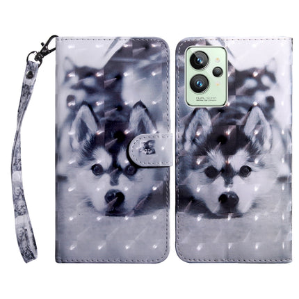 3D Painted Leather Phone Case, For Realme GT2 / GT Neo2 / GT Neo 3T, For Realme GT2 Pro