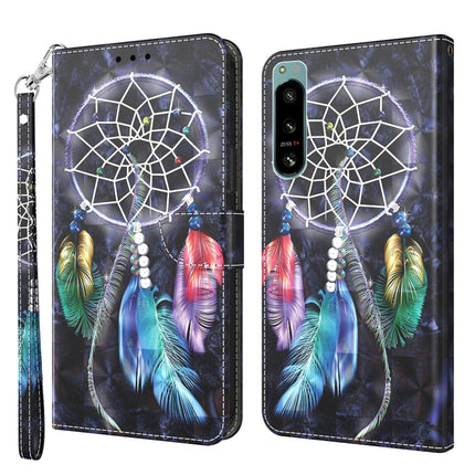 3D Painted Leather Phone Case, For Sony Xperia 5 IV, For Motorola Moto E22