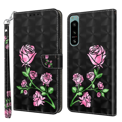 3D Painted Leather Phone Case, For Sony Xperia 5 IV, For Motorola Moto E22