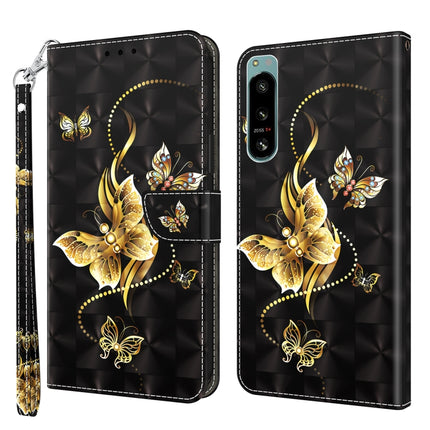 3D Painted Leather Phone Case, For Sony Xperia 5 IV, For Motorola Moto E22