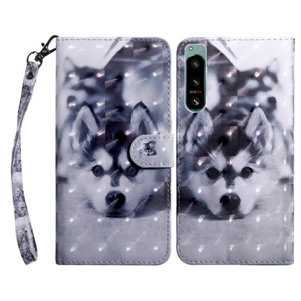 3D Painted Leather Phone Case, For Sony Xperia 5 IV, For Motorola Moto E22