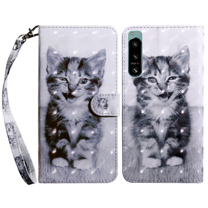 3D Painted Leather Phone Case, For Sony Xperia 5 IV, For Motorola Moto E22