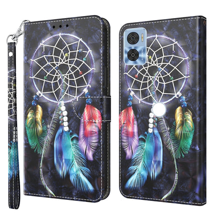 3D Painted Leather Phone Case, For Sony Xperia 5 IV, For Motorola Moto E22