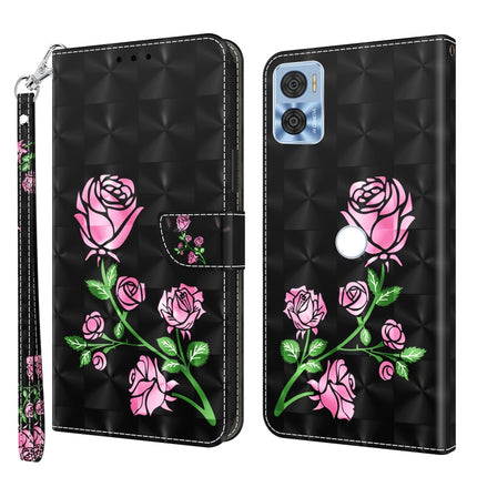 3D Painted Leather Phone Case, For Sony Xperia 5 IV, For Motorola Moto E22