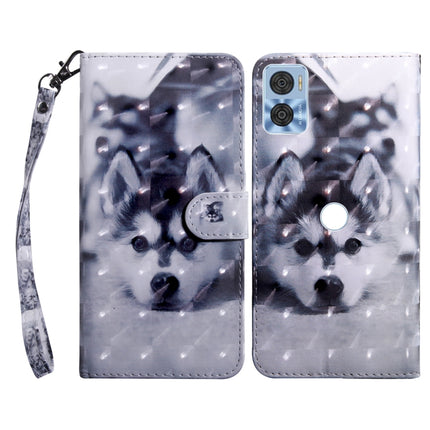 3D Painted Leather Phone Case, For Sony Xperia 5 IV, For Motorola Moto E22