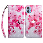 For Motorola Moto E22 / Red Flower