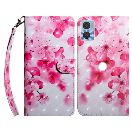 3D Painted Leather Phone Case, For Sony Xperia 5 IV, For Motorola Moto E22