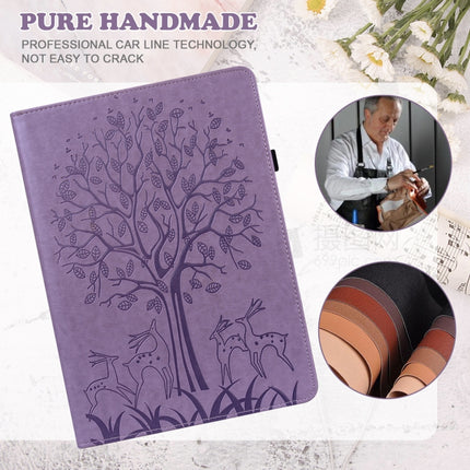 Tree & Deer Pattern Pressed Printing Leather Tablet Case, For Xiaomi Redmi Pad 10.61 2022