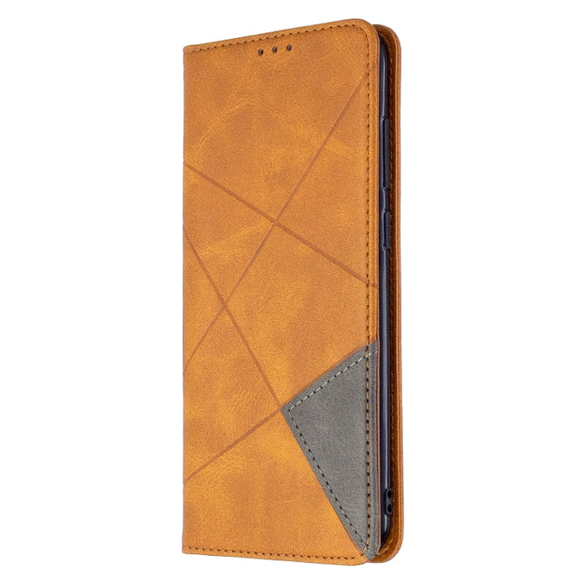 Rhombus Texture Horizontal Flip Magnetic Leather Case with Holder & Card Slots & Wallet, For Huawei P40 Lite, For Huawei P40 Lite E / Y7P, For Huawei Honor 20S, For Samsung Galaxy A11