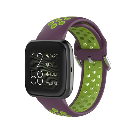 For Fitbit Versa 2 / Versa / Versa Lite 23mm Clasp Two Color Sport Wrist Strap Watchband
