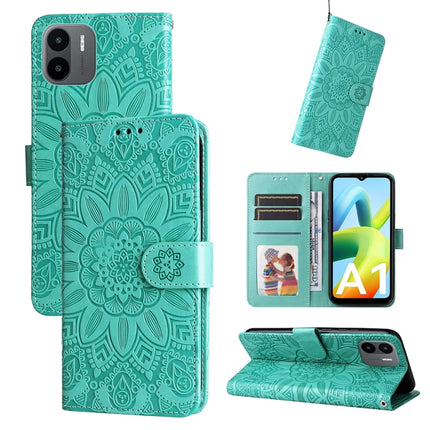 Embossed Sunflower Leather Phone Case, For Xiaomi Redmi A1 4G, For Xiaomi 12T / 12T Pro / Redmi K50 Ultra