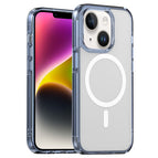 For iPhone 14 / Transparent Blue