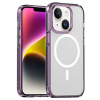For iPhone 14 / Transparent Purple