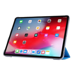 TPU Silk Texture Three-fold Horizontal Flip Leather Case with Holder, For iPad Pro 11(2020), For iPad Air 13 2024 / Pro 12.9 2020