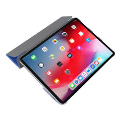 TPU Silk Texture Three-fold Horizontal Flip Leather Case with Holder, For iPad Pro 11(2020), For iPad Air 13 2024 / Pro 12.9 2020