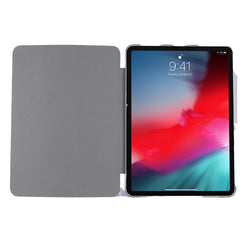 TPU Silk Texture Three-fold Horizontal Flip Leather Case with Holder, For iPad Pro 11(2020), For iPad Air 13 2024 / Pro 12.9 2020