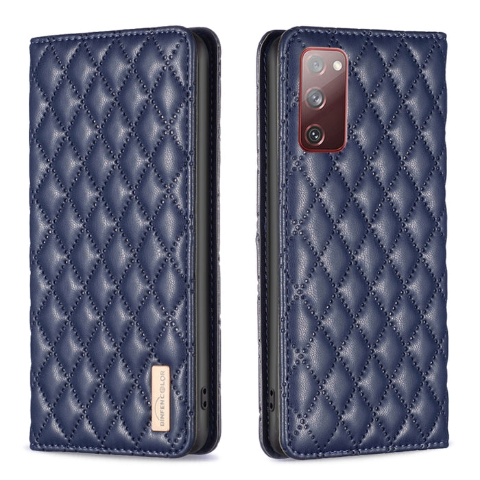 Diamond Lattice Magnetic Leather Flip Phone Case, For Samsung Galaxy S20 FE, For Samsung Galaxy S20, For Samsung Galaxy S21+ 5G, For Samsung Galaxy S21 Ultra 5G