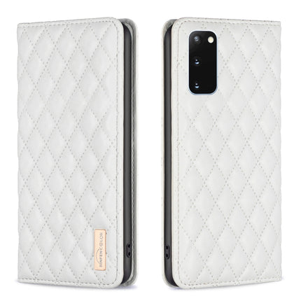 Diamond Lattice Magnetic Leather Flip Phone Case, For Samsung Galaxy S20 FE, For Samsung Galaxy S20, For Samsung Galaxy S21+ 5G, For Samsung Galaxy S21 Ultra 5G