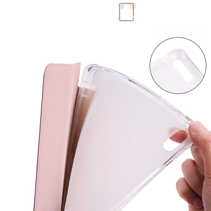 3-folding Transparent TPU Smart Leather Tablet Case, For Huawei MatePad 11 2021