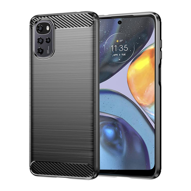 Brushed Texture Carbon Fiber TPU Phone Case, For Motorola Moto E32 India, For MotorolaMoto E22, For Motorola Moto E22i, For Xiaomi Redmi Note 11R, For Xiaomi 12T / Redmi K50 Ultra, For OPPO A77s, For Honor X6 5G, For Honor X8 5G