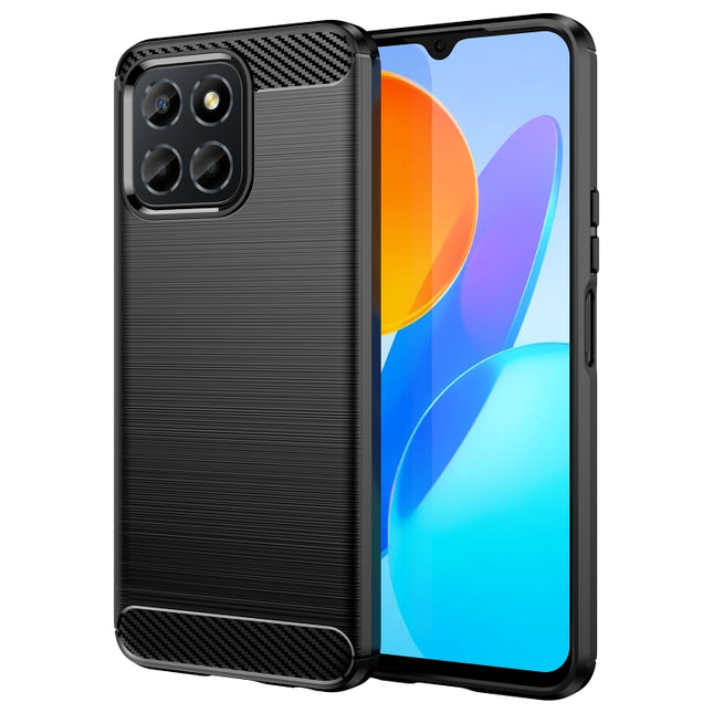 Brushed Texture Carbon Fiber TPU Phone Case, For Honor Play 30, For Samsung Galaxy A14 5G, For Realme C30, For Realme C30s, For Realme C33, For Realme Narzo 50i Prime